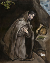 El Greco: St Francis Kneeling in Meditation (Art Institute of Chicago)